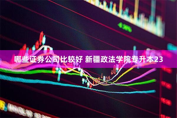 哪些证券公司比较好 新疆政法学院专升本23